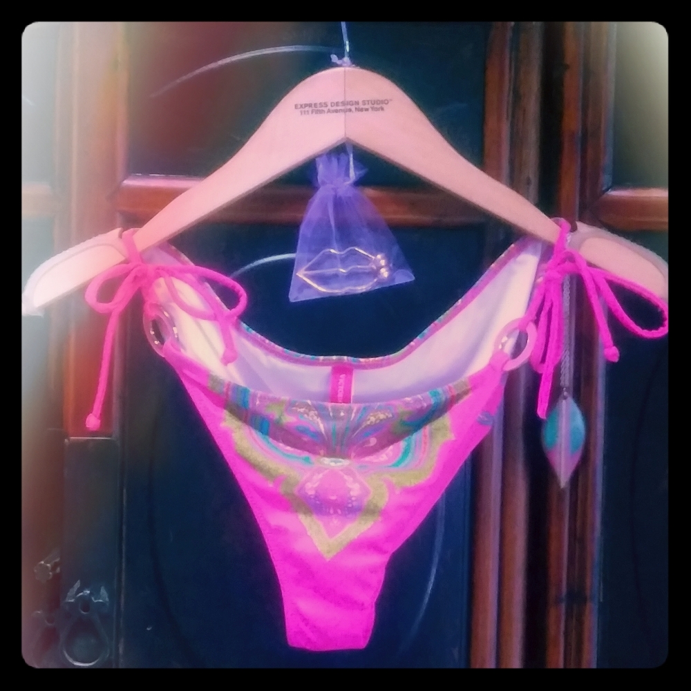 🌿🌺~!Boho super sexy pink VS bikini bottoms~!🌺🌿